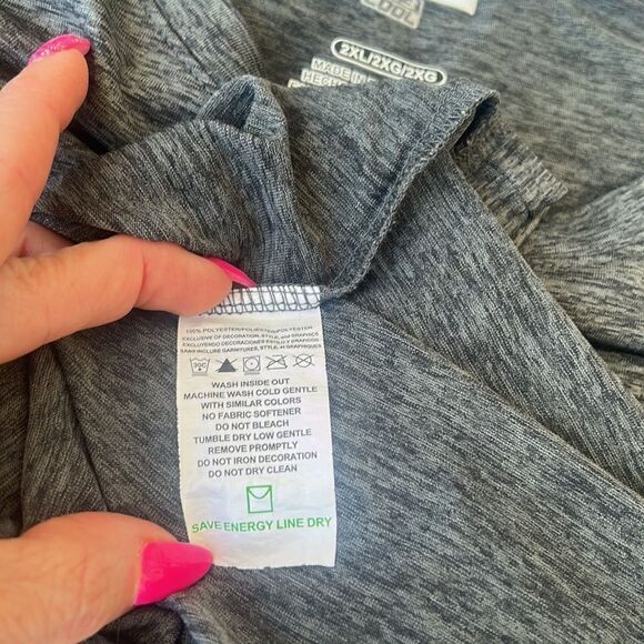 Pittsburgh Steelers XXL T-shirt Gray Logo EUC Short Sleeve Football Sports - Picture 15 of 16